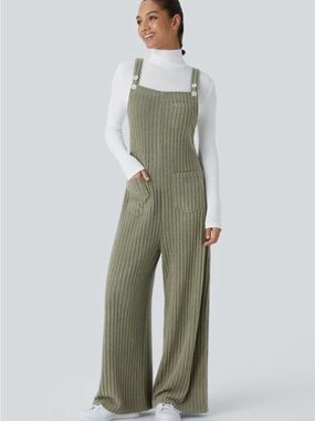 NWT Halara Ribbed Wide Leg Jumpsuit/Overalls